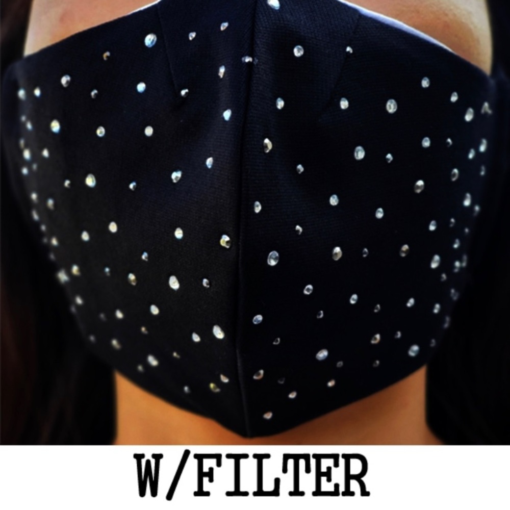Rhinestone Face Mask